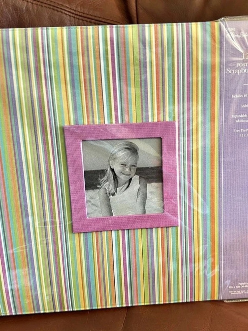 Scrapbook Album Multicolor & Pink by The Paper Studio 12x12 Post Bound